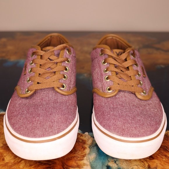 VANS ATWOOD LOW BURGUNDY/TAN - Picture 1 of 5